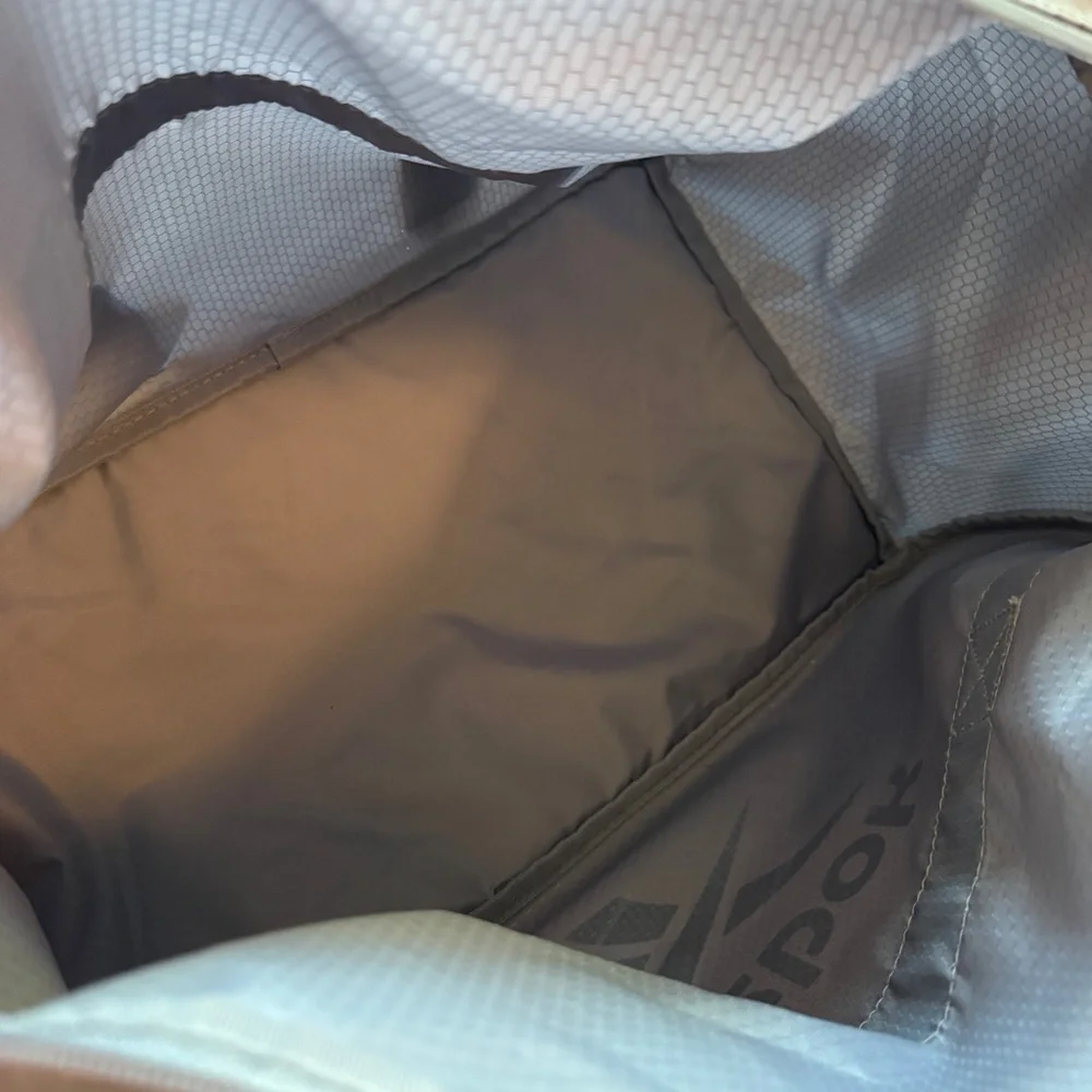 Reebok Gray Honeycomb Ripstop‎ Duffel Bag Logo